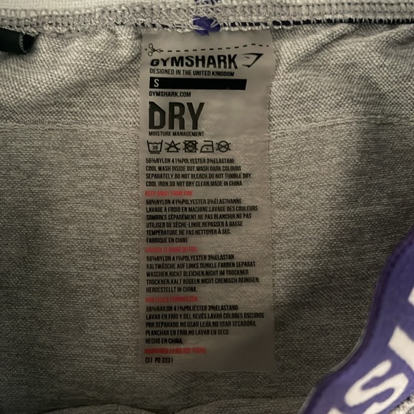 Gymshark grey activewear shorts.  Grey.  Worn a handful of times. Size small. - Picture 2 of 6